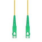 Picture of 0.5m ASC to ASC Yellow OS2 Simplex OFNP (Plenum-Rated) SMF Fiber Patch Cable