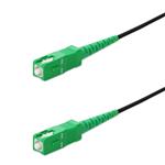 Picture of 15m ASC to ASC Black OS2 Simplex OFNR (Riser-Rated) SMF Fiber Outdoor Patch Cable