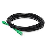 Picture of 2m ASC to ASC Black OS2 Simplex OFNR (Riser-Rated) SMF Fiber Outdoor Patch Cable