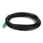 Picture of 2m ASC to ASC Black OS2 Simplex OFNR (Riser-Rated) SMF Fiber Outdoor Patch Cable