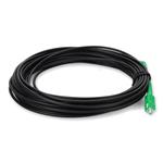 Picture of 2m ASC to ASC Black OS2 Simplex OFNR (Riser-Rated) SMF Fiber Outdoor Patch Cable