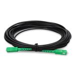 Picture of 2m ASC to ASC Black OS2 Simplex OFNR (Riser-Rated) SMF Fiber Outdoor Patch Cable