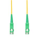 Picture of 15m ASC to ASC Yellow OS2 Simplex Microboot, Snagless OFNR (Riser-Rated) SMF Fiber Patch Cable with Serialized Labeled Ends