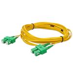 Picture of 1m ASC to ASC Yellow OS2 Duplex Microboot, Snagless OFNR (Riser-Rated) SMF Fiber Patch Cable