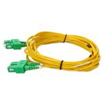 Picture of 1m ASC to ASC Yellow OS2 Duplex Microboot, Snagless OFNR (Riser-Rated) SMF Fiber Patch Cable