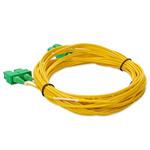 Picture of 1m ASC to ASC Yellow OS2 Duplex Microboot, Snagless OFNR (Riser-Rated) SMF Fiber Patch Cable