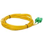 Picture of 1m ASC to ASC Yellow OS2 Duplex Microboot, Snagless OFNR (Riser-Rated) SMF Fiber Patch Cable