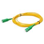 Picture of 4.5m ASC to ASC Yellow OS2 Simplex Microboot, Snagless OFNR (Riser-Rated) SMF Fiber Patch Cable