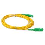 Picture of 4.5m ASC to ASC Yellow OS2 Simplex Microboot, Snagless OFNR (Riser-Rated) SMF Fiber Patch Cable