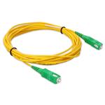 Picture of 4.5m ASC to ASC Yellow OS2 Simplex Microboot, Snagless OFNR (Riser-Rated) SMF Fiber Patch Cable