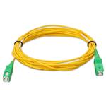 Picture of 5m ASC to ASC Yellow OS2 Simplex Microboot, Snagless OFNR (Riser-Rated) SMF Fiber Patch Cable
