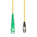Picture of 2m ASC to FC Yellow OS2 Simplex OFNR (Riser-Rated) SMF Fiber Patch Cable