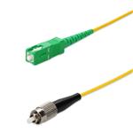 Picture of 2m ASC to FC Yellow OS2 Simplex OFNR (Riser-Rated) SMF Fiber Patch Cable