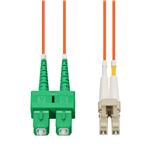 Picture of 0.5m ASC to LC Orange OM1 Duplex OFNP (Plenum-Rated) MMF Fiber Patch Cable