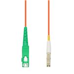Picture of 0.5m ASC to LC Orange OM1 Simplex OFNP (Plenum-Rated) MMF Fiber Patch Cable