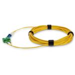 Picture of 10m ASC to LC Yellow OS2 Duplex OFNR (Riser-Rated) SMF Fiber Patch Cable