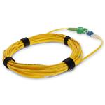 Picture of 10m ASC to LC Yellow OS2 Duplex OFNR (Riser-Rated) SMF Fiber Patch Cable