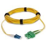 Picture of 10m ASC to LC Yellow OS2 Duplex OFNR (Riser-Rated) SMF Fiber Patch Cable