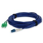 Picture of 15m ASC to LC Blue OS2 Duplex Armored SMF Fiber Patch Cable