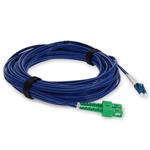 Picture of 15m ASC to LC Blue OS2 Duplex Armored SMF Fiber Patch Cable