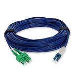 Picture of 15m ASC to LC Blue OS2 Duplex Armored SMF Fiber Patch Cable