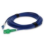 Picture of 1m ASC to LC Blue OS2 Duplex Armored OFNR (Riser-Rated) SMF Fiber Patch Cable