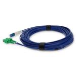 Picture of 1m ASC to LC Blue OS2 Duplex Armored OFNR (Riser-Rated) SMF Fiber Patch Cable