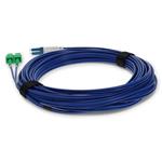 Picture of 1m ASC to LC Blue OS2 Duplex Armored OFNR (Riser-Rated) SMF Fiber Patch Cable