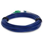 Picture of 1m ASC to LC Blue OS2 Duplex Armored OFNR (Riser-Rated) SMF Fiber Patch Cable