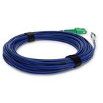 Picture of 1m ASC to LC Blue OS2 Duplex Armored OFNR (Riser-Rated) SMF Fiber Patch Cable