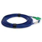 Picture of 1m ASC to LC Blue OS2 Duplex Armored OFNR (Riser-Rated) SMF Fiber Patch Cable
