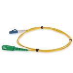 Picture of 1m ASC to LC Yellow OS2 Simplex Microboot, Snagless OFNR (Riser-Rated) SMF Fiber Patch Cable