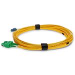 Picture of 2.5m ASC to LC Yellow OS2 Duplex Microboot, Snagless OFNR (Riser-Rated) SMF Fiber Patch Cable