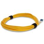 Picture of 2.5m ASC to LC Yellow OS2 Duplex Microboot, Snagless OFNR (Riser-Rated) SMF Fiber Patch Cable