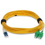 Picture of 2.5m ASC to LC Yellow OS2 Duplex Microboot, Snagless OFNR (Riser-Rated) SMF Fiber Patch Cable