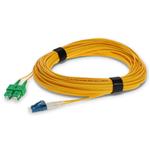 Picture of 21m ASC to LC Yellow OS2 Duplex Microboot, Snagless OFNR (Riser-Rated) SMF Fiber Patch Cable