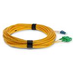 Picture of 21m ASC to LC Yellow OS2 Duplex Microboot, Snagless OFNR (Riser-Rated) SMF Fiber Patch Cable