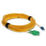Picture of 21m ASC to LC Yellow OS2 Duplex Microboot, Snagless OFNR (Riser-Rated) SMF Fiber Patch Cable