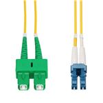Picture of 7m ASC to LC Yellow OS2 Duplex Microboot, Snagless OFNR (Riser-Rated) SMF Fiber Patch Cable with Serialized Labeled Ends