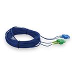 Picture of 15m ASC to SC Blue OS2 Duplex OFNR (Riser-Rated) SMF Fiber Patch Cable