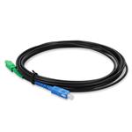 Picture of 1m ASC to SC Black OS2 Simplex OFNR (Riser-Rated) SMF Fiber Outdoor Patch Cable