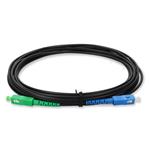 Picture of 1m ASC to SC Black OS2 Simplex OFNR (Riser-Rated) SMF Fiber Outdoor Patch Cable
