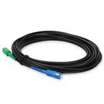 Picture of 20m ASC to SC Black OS2 Simplex OFNR (Riser-Rated) SMF Fiber Outdoor Patch Cable