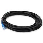 Picture of 20m ASC to SC Black OS2 Simplex OFNR (Riser-Rated) SMF Fiber Outdoor Patch Cable