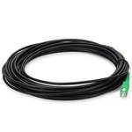 Picture of 20m ASC to SC Black OS2 Simplex OFNR (Riser-Rated) SMF Fiber Outdoor Patch Cable