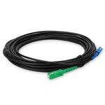 Picture of 20m ASC to SC Black OS2 Simplex OFNR (Riser-Rated) SMF Fiber Outdoor Patch Cable