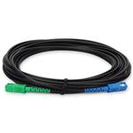 Picture of 20m ASC to SC Black OS2 Simplex OFNR (Riser-Rated) SMF Fiber Outdoor Patch Cable