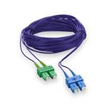 Picture of 25m ASC to SC Purple OS2 Duplex OFNR (Riser-Rated) SMF Fiber Patch Cable