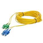 Picture of 30m ASC to SC Yellow OS2 Duplex OFNR (Riser-Rated) SMF Fiber Patch Cable