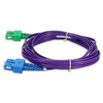 Picture of 5m ASC to SC Purple OS2 Duplex OFNR (Riser-Rated) SMF Fiber Patch Cable